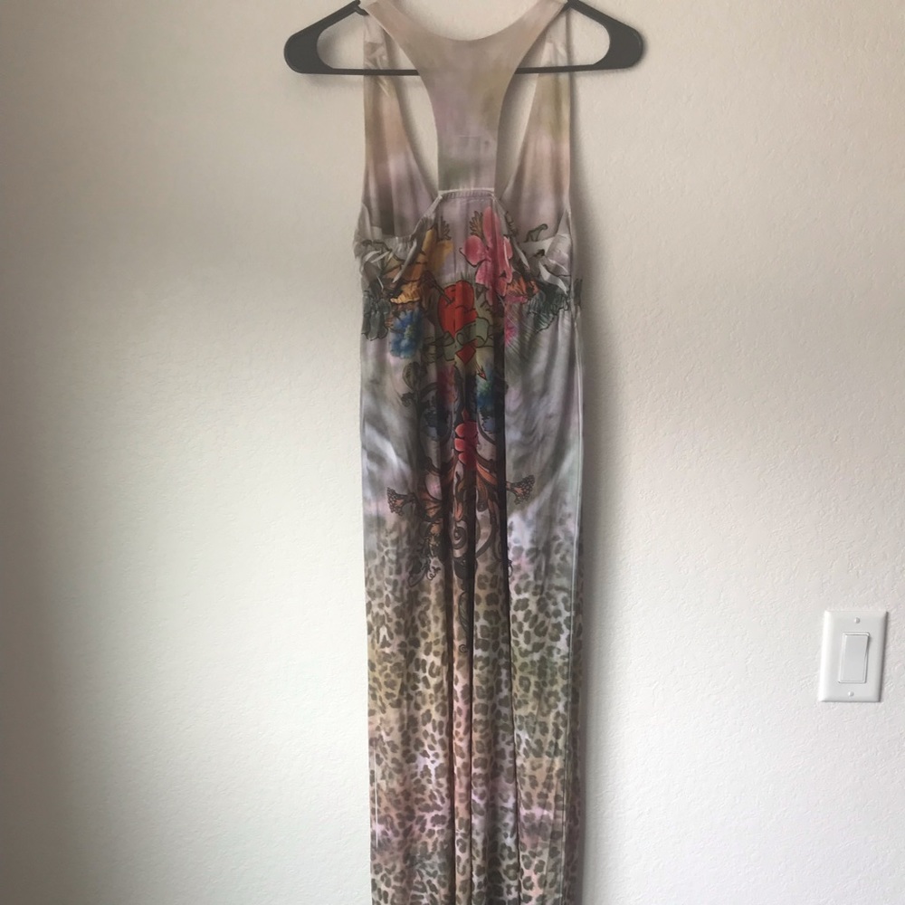 Spy Leopard Embroidered Multi Color Racerback Dress - Picture 4 of 8